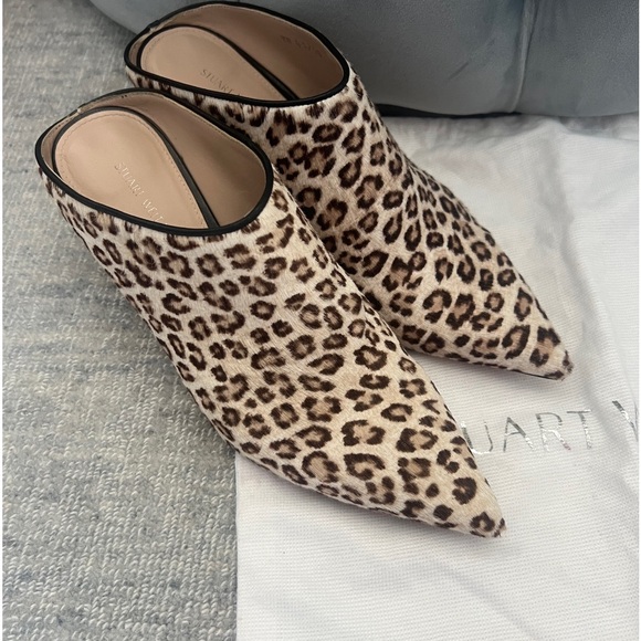 Stuart Weitzman mini leopard hair mule - Picture 6 of 10